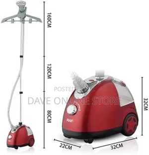Raf Stand Steam Iron R.3037, 1700 Watt, 220v, 50hz, Red