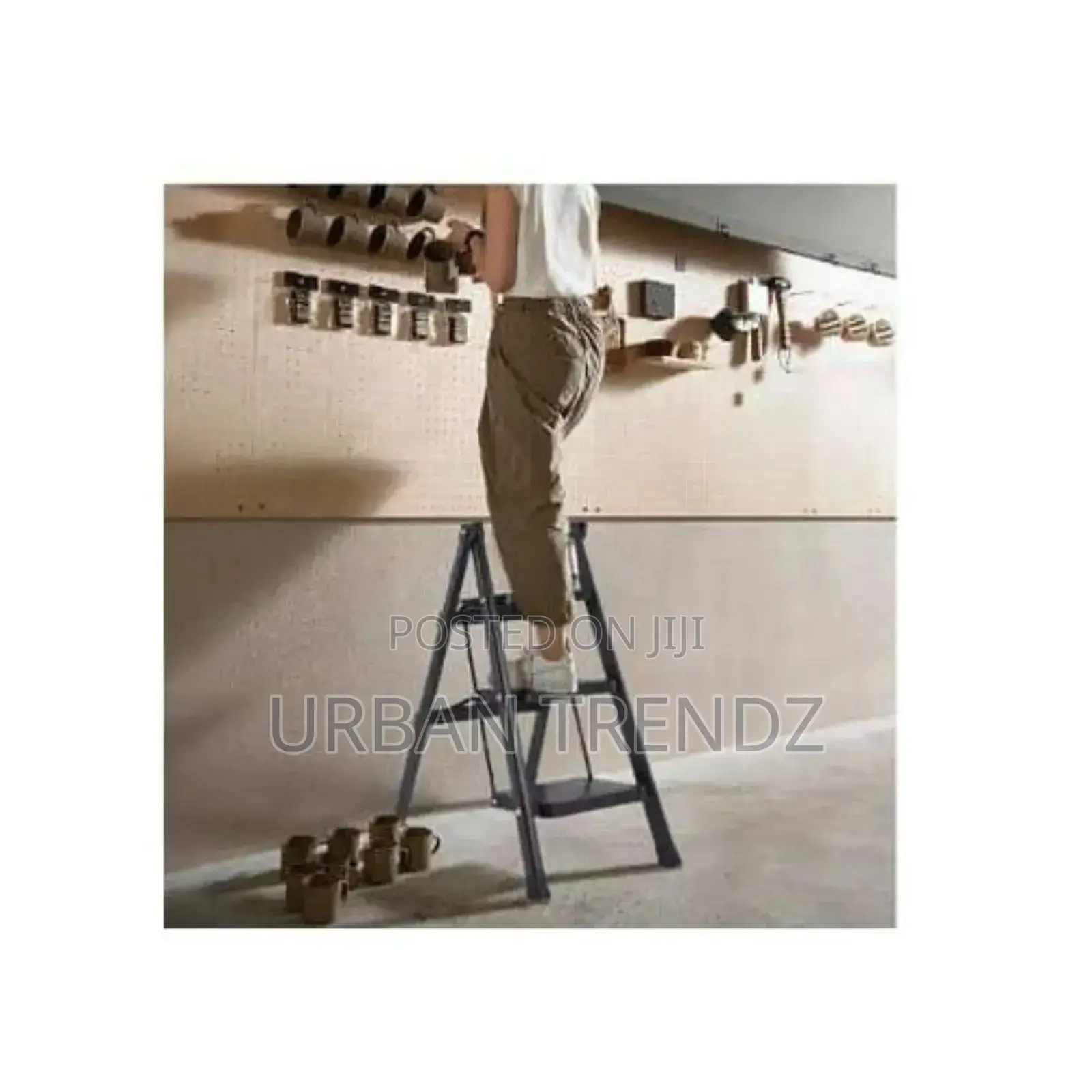 Multi-Use Steel Ladder for Household and Office