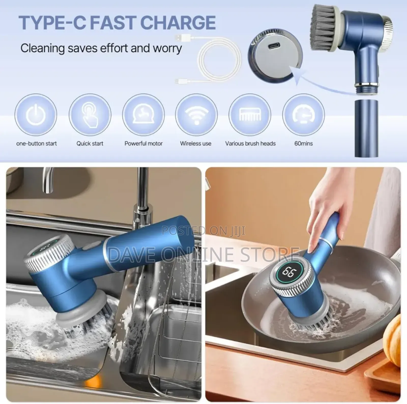 5 In 1 Electric Cleaning Brush