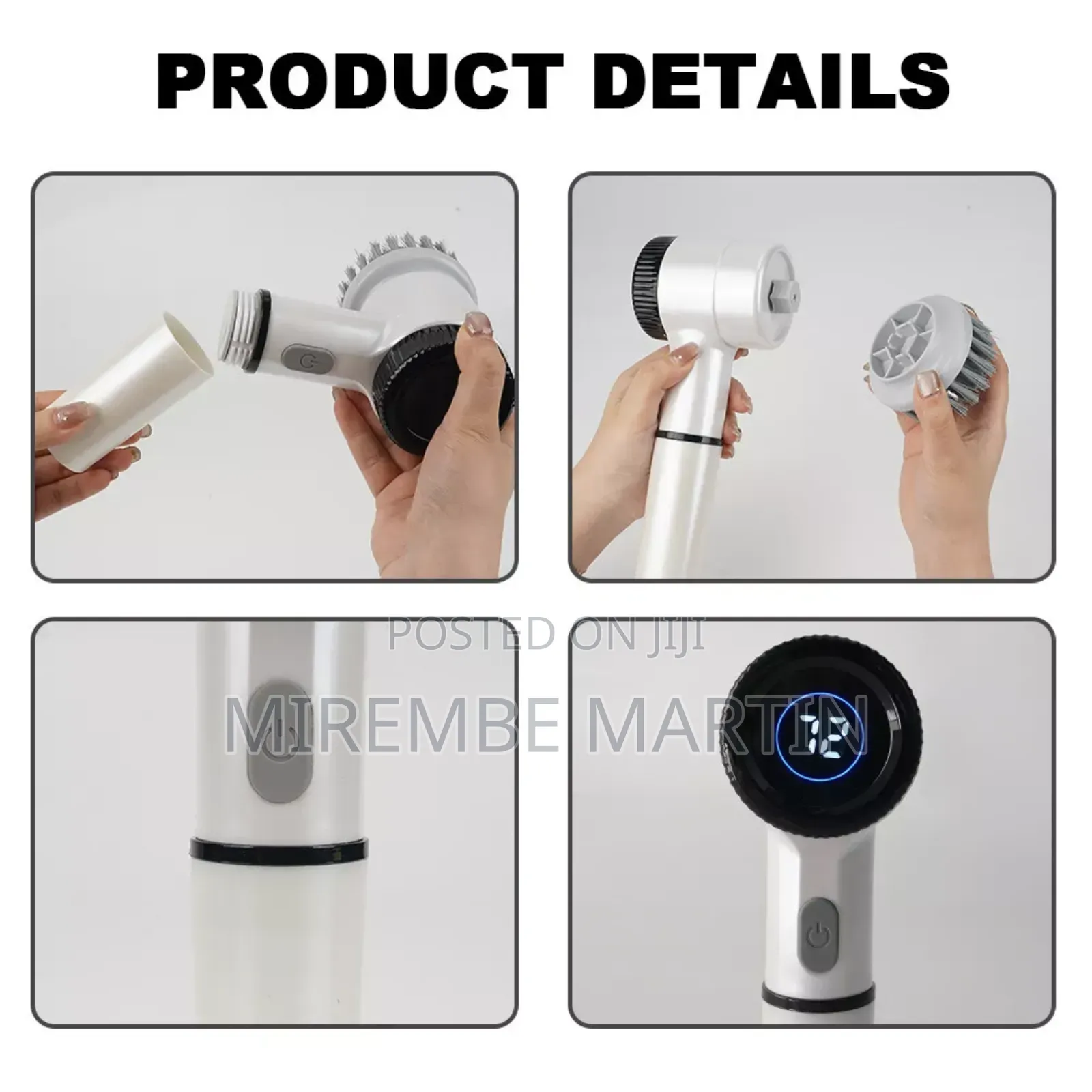 Rechargeable Cleaning Brush Spin Turbo Scrub Cleaner