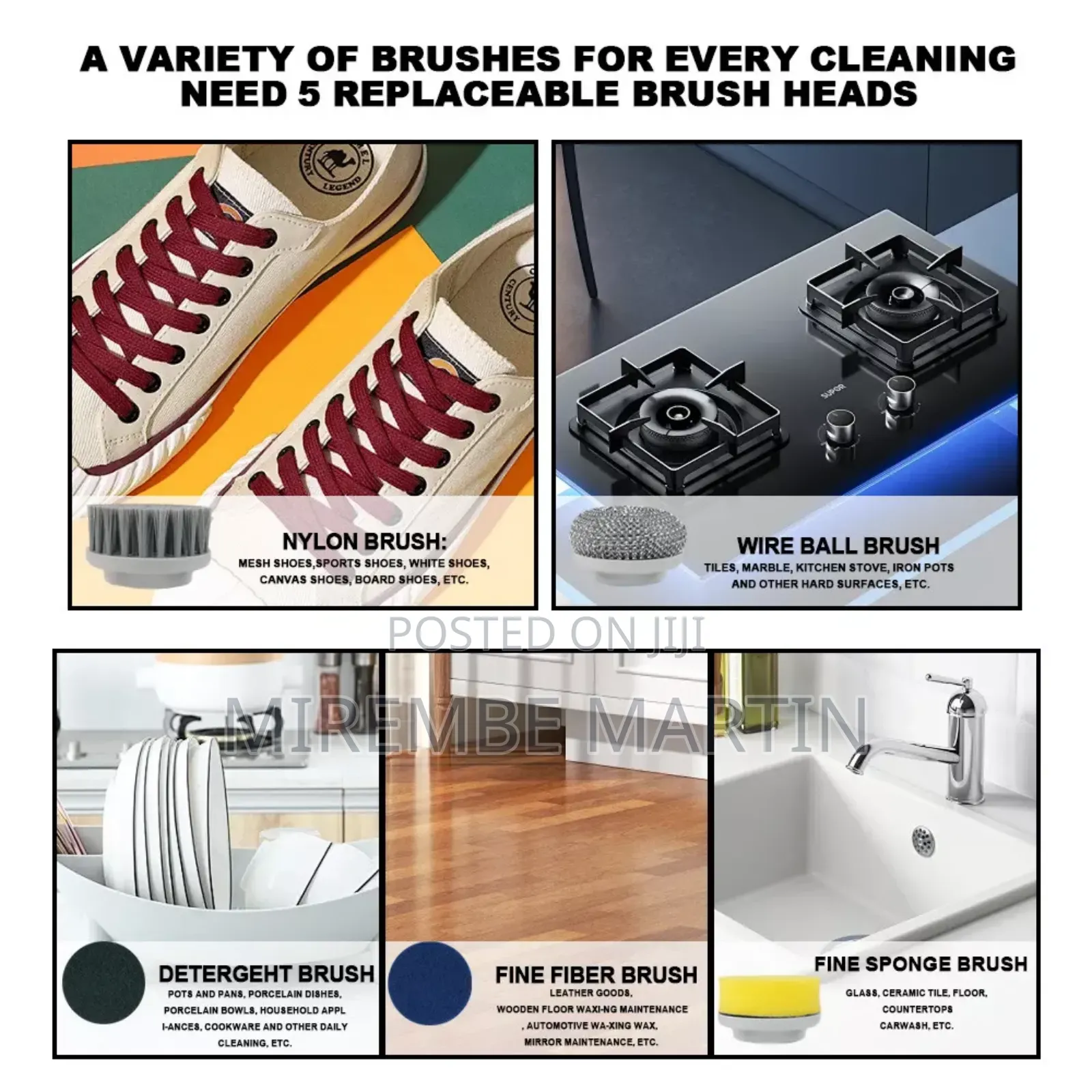 Rechargeable Cleaning Brush Spin Turbo Scrub Cleaner