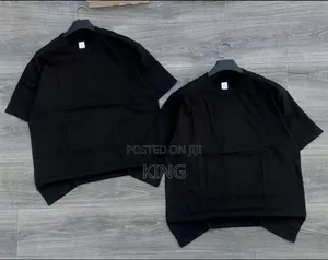 Black Plain Cotton Tex T-Shirt
