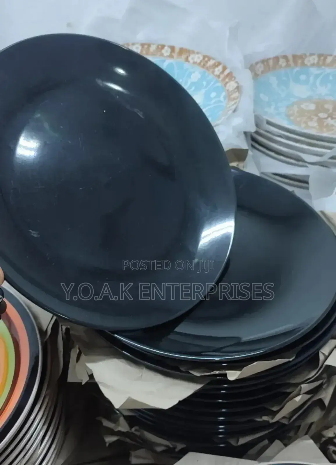 Black Dinner Set 12 PCS