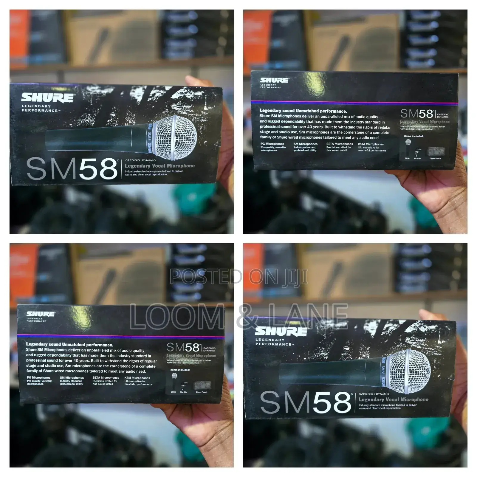 New Shure Sm58 Wired Vocal Microphone