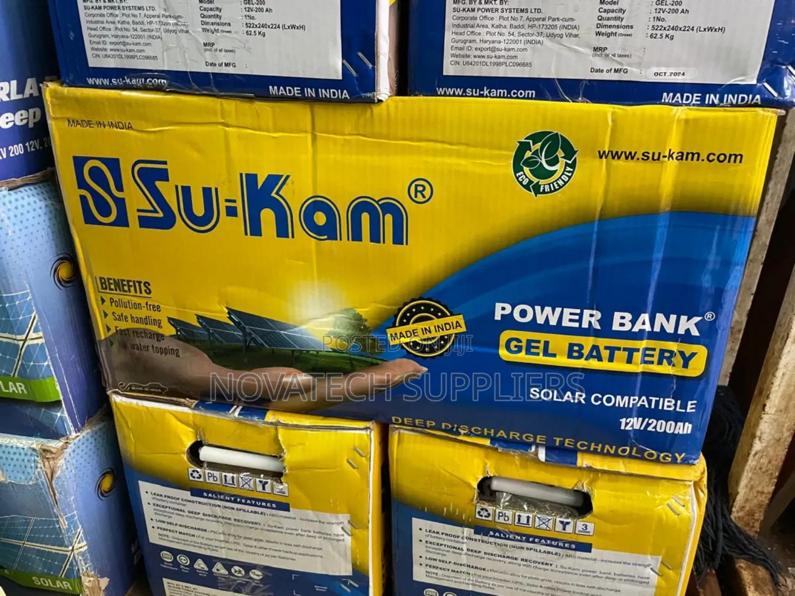 200ah Su- Kam Power Bank Gel Battery
