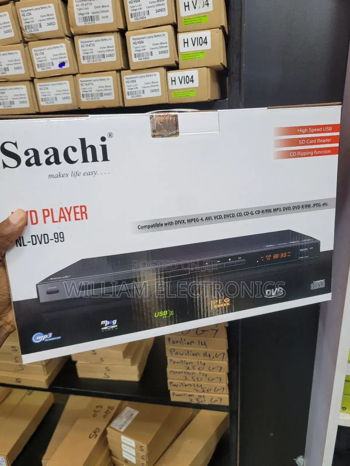Saachi DVD Player Nl-DVD-99-Black