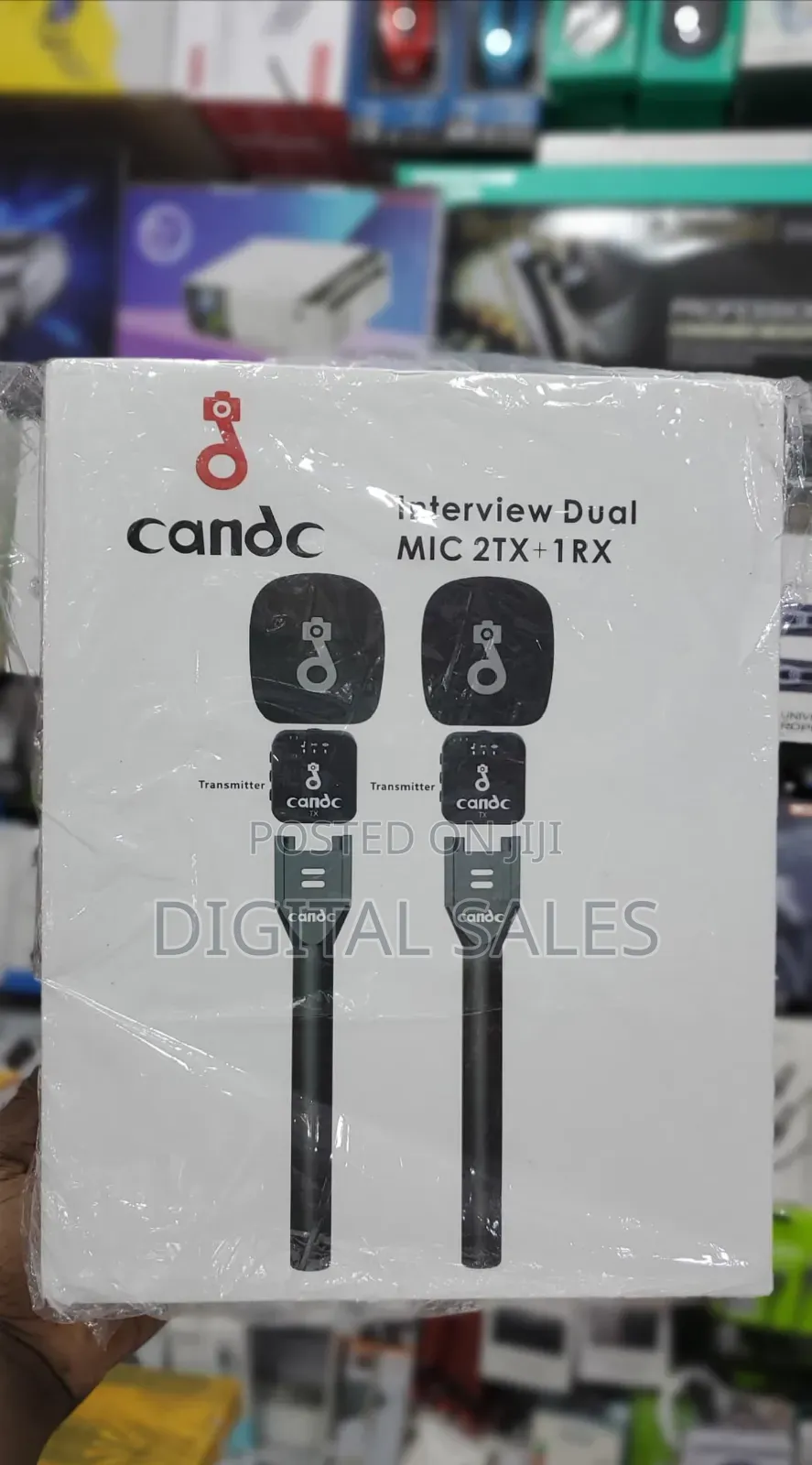 Candc Interview Dual Mic 2tx +1 Rx Wireless Microphone