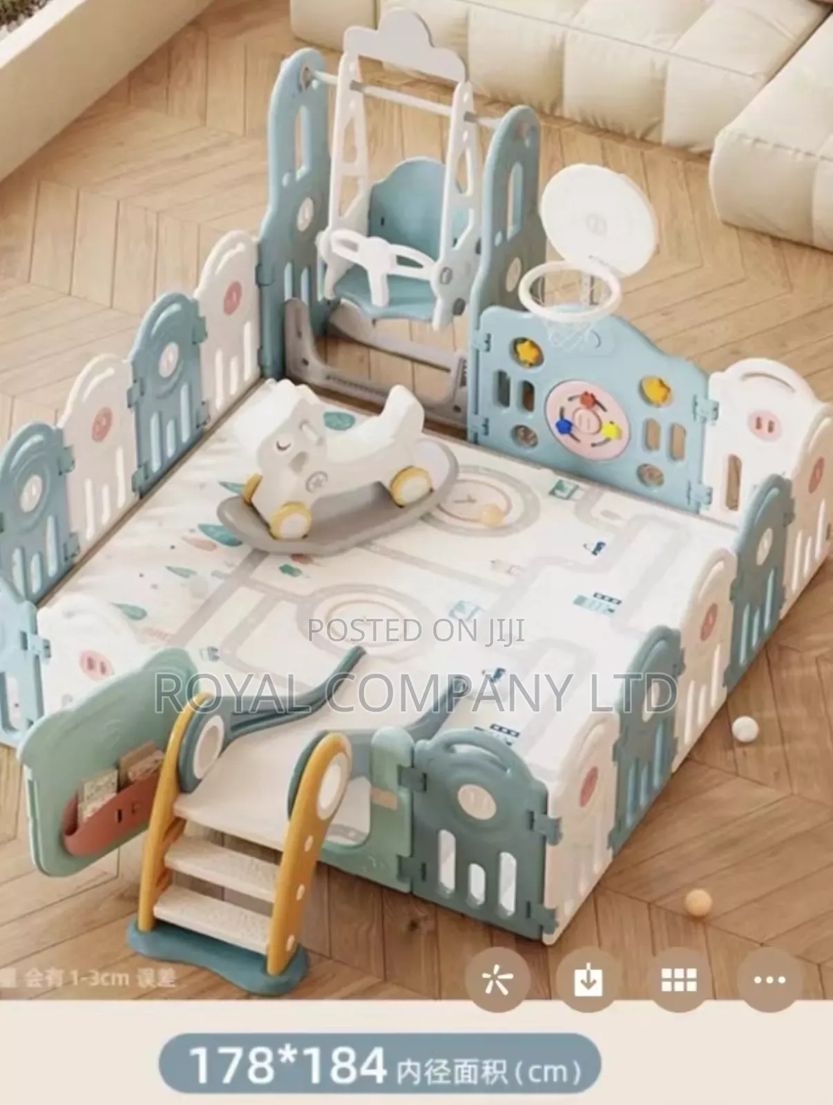 Swing and Slide Playpen