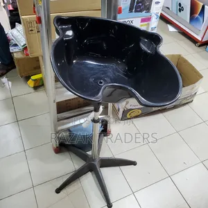 Portable Adjustable Salon Sink for Washing Hair-Black