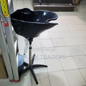 Portable Adjustable Salon Sink for Washing Hair-Black