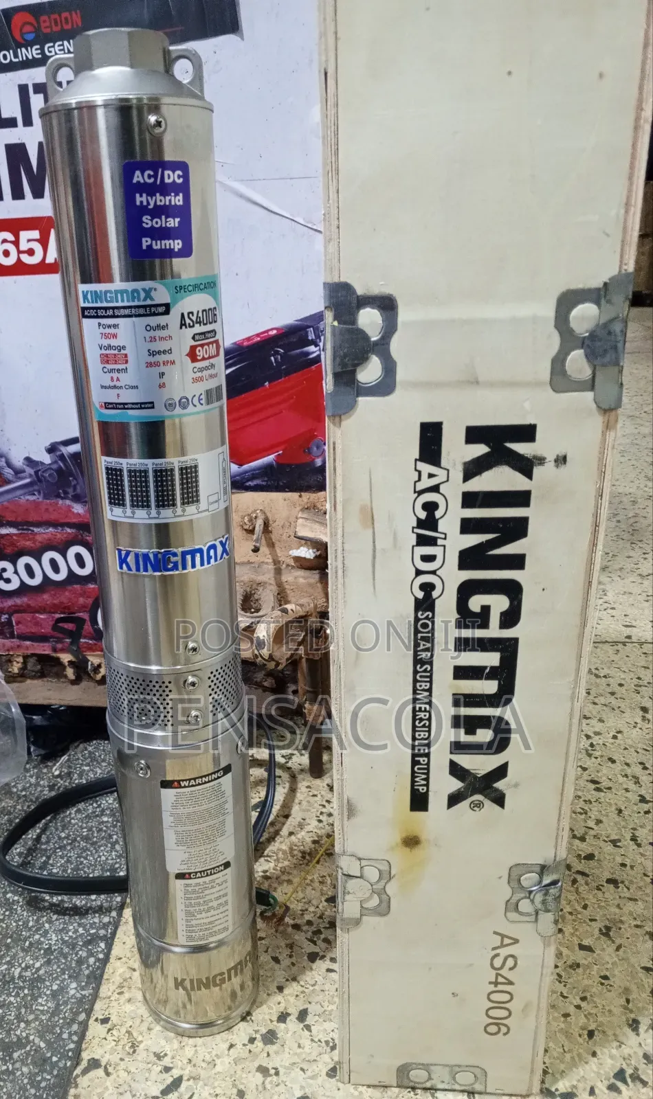 Hybrid 90m Submersible Water Pump