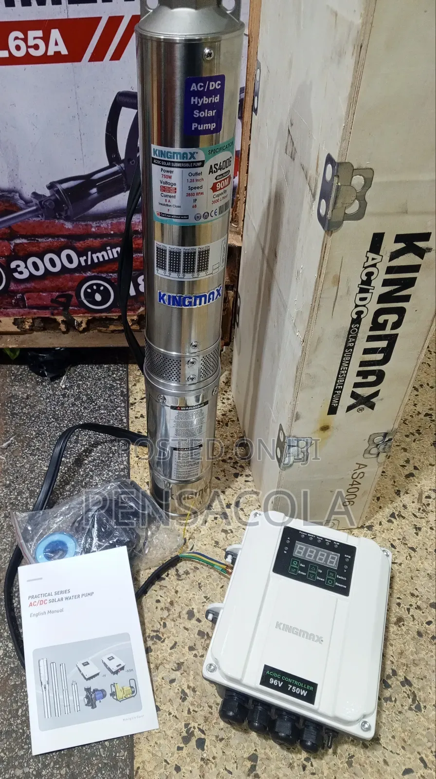 Hybrid 90m Submersible Water Pump