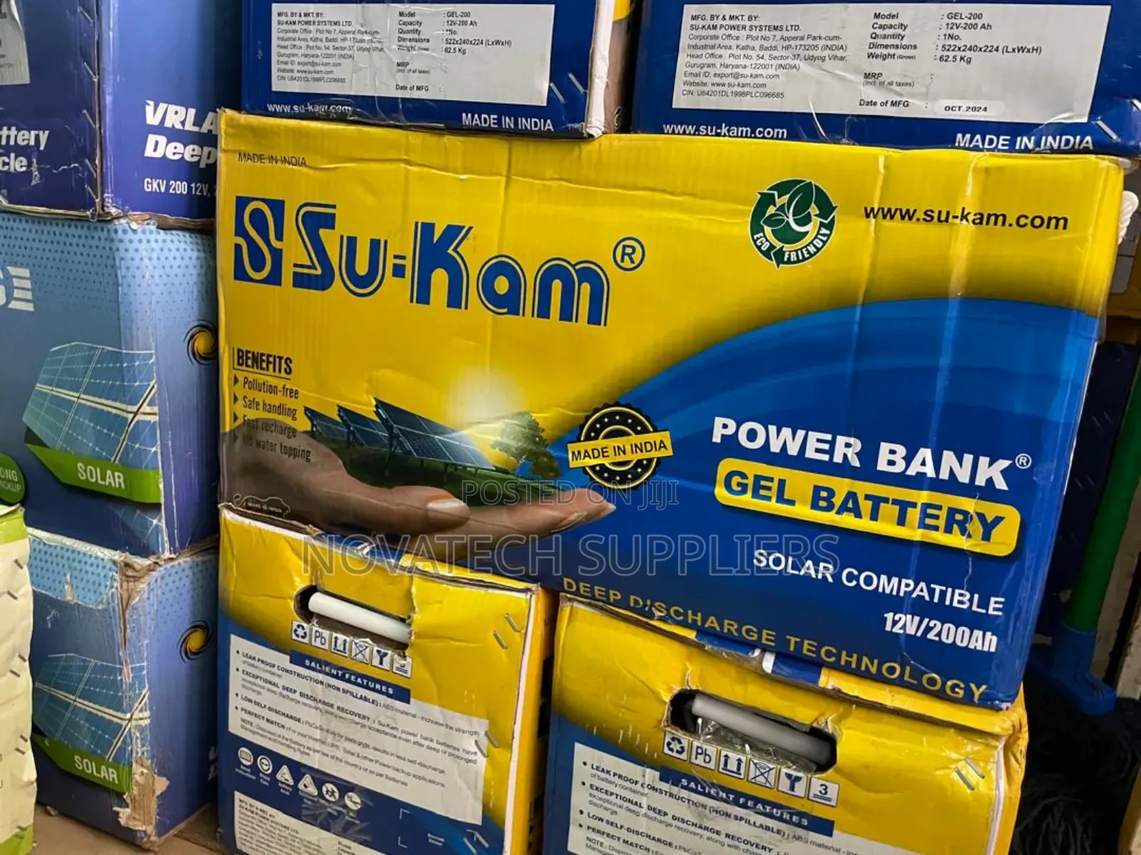 200ah Su-Kam Gel Solar Battery Kar