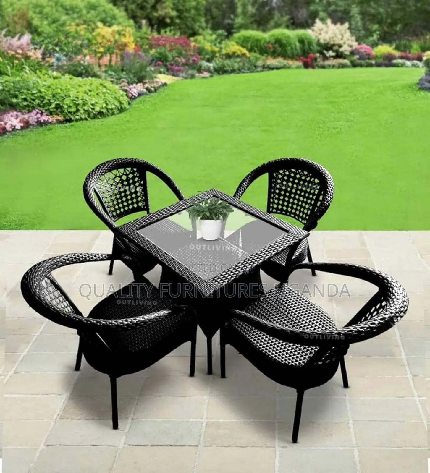 Rattan Garden/Dinning Table Chairs