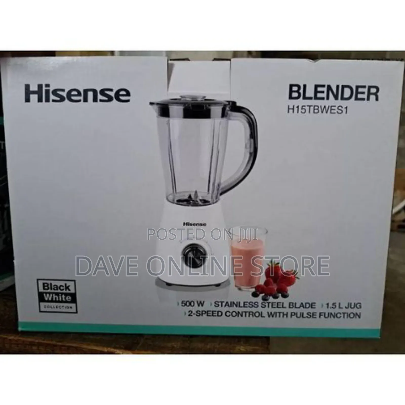 Hisense 1.5 Liters Blender 500w H15tbwes1a 2 Jar Blender