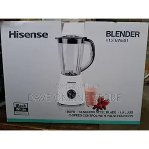 Hisense 1.5 Liters Blender 500w H15tbwes1a 2 Jar Blender