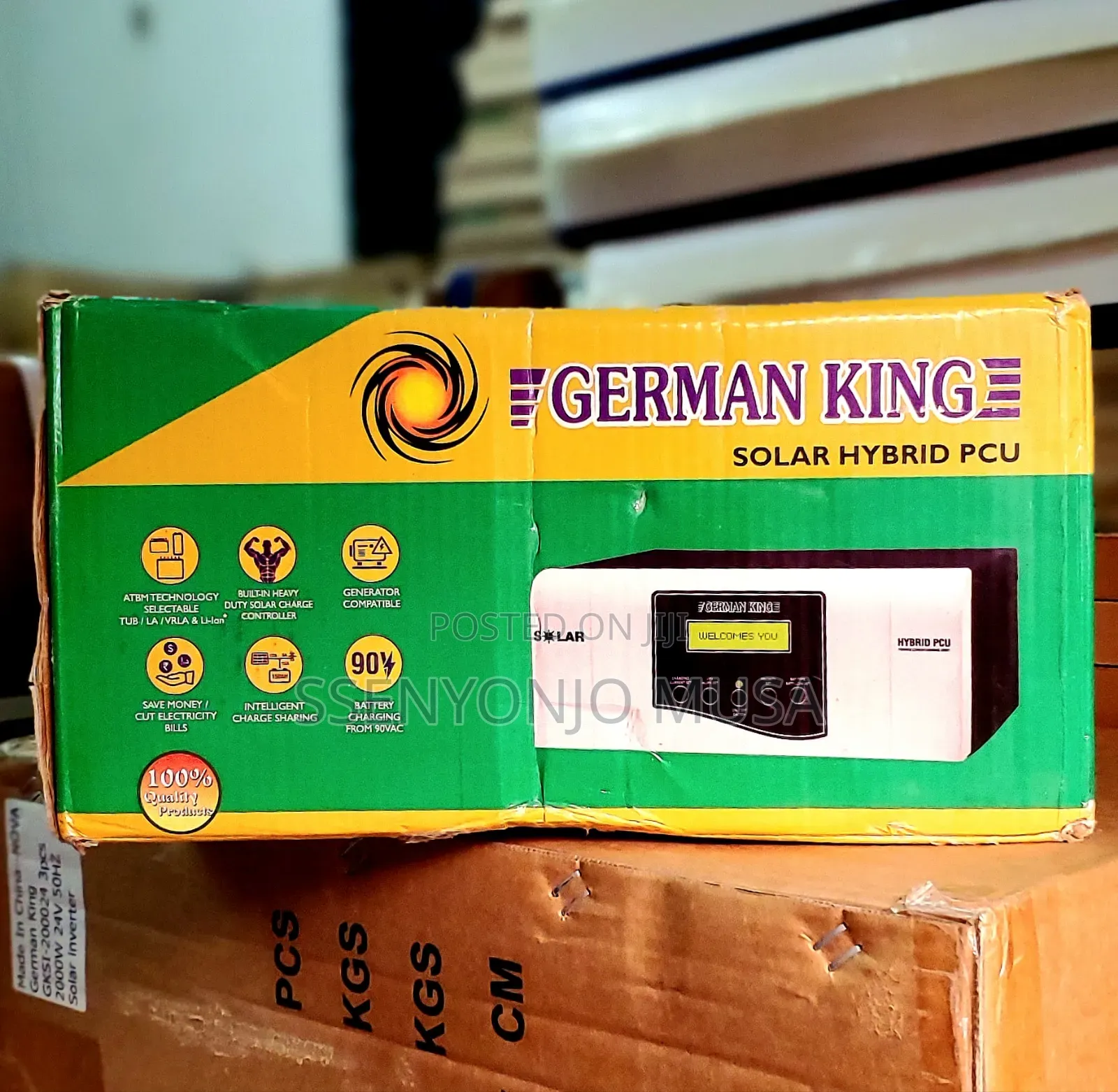 Germany King Solar Hybrid Pcu GKH 1650/12v - Pure Inverter