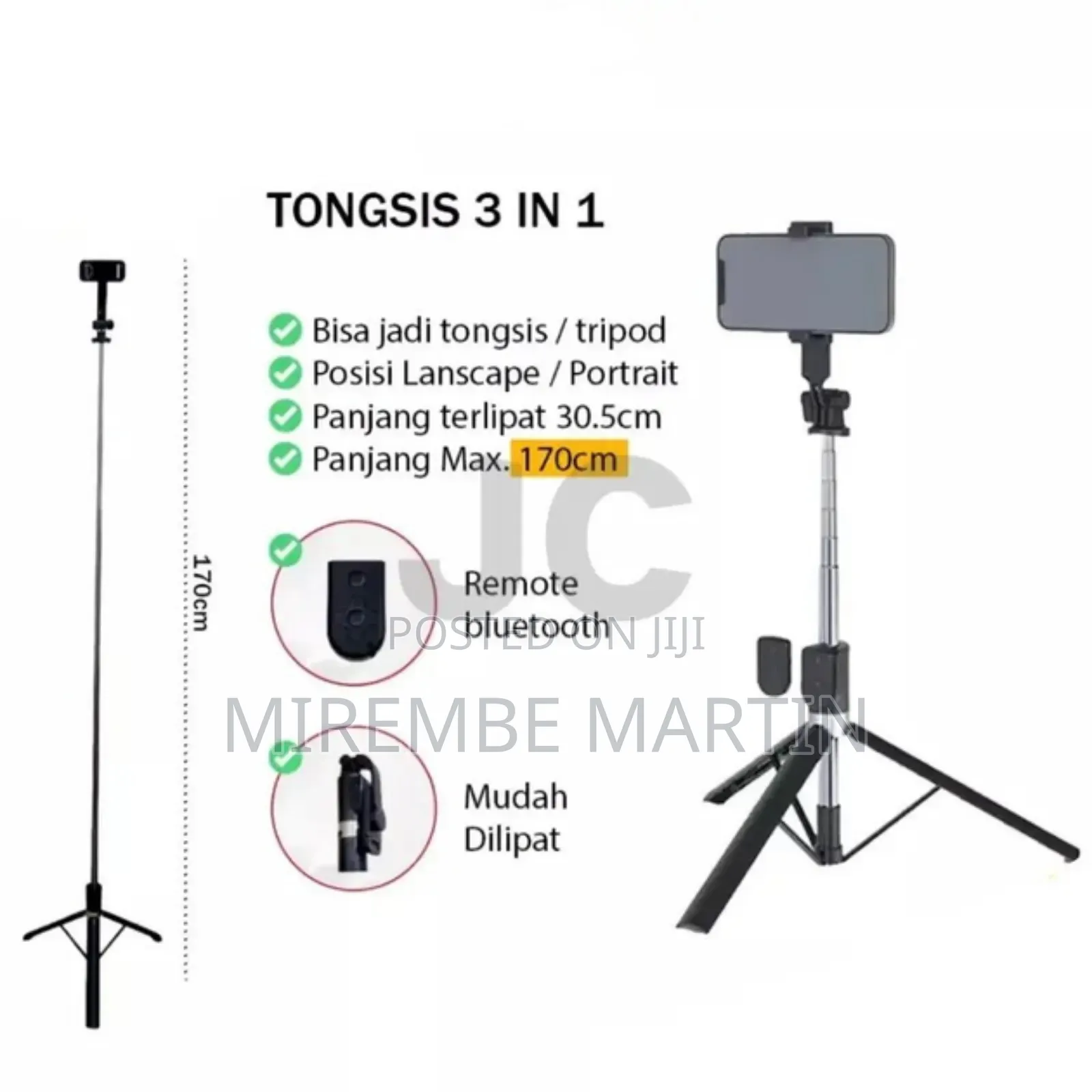 Selfie Stick-Tripod Selfie Stick Neepho P170s With Backlight