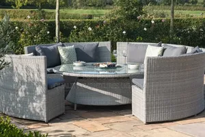 Luxurious Garden Chairs and Glass Table