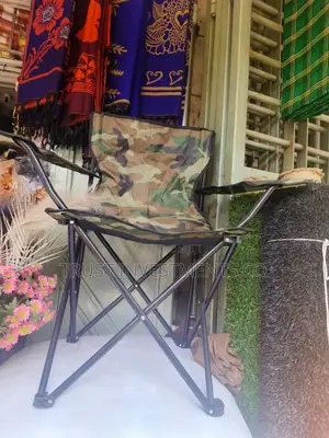 Photo - A Camouflage-Patterned Camping Chair