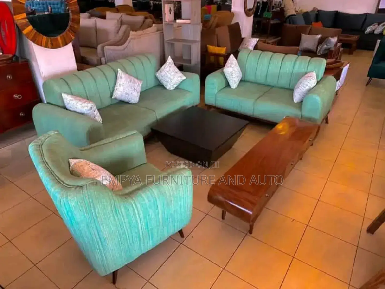 Green Sofa Set