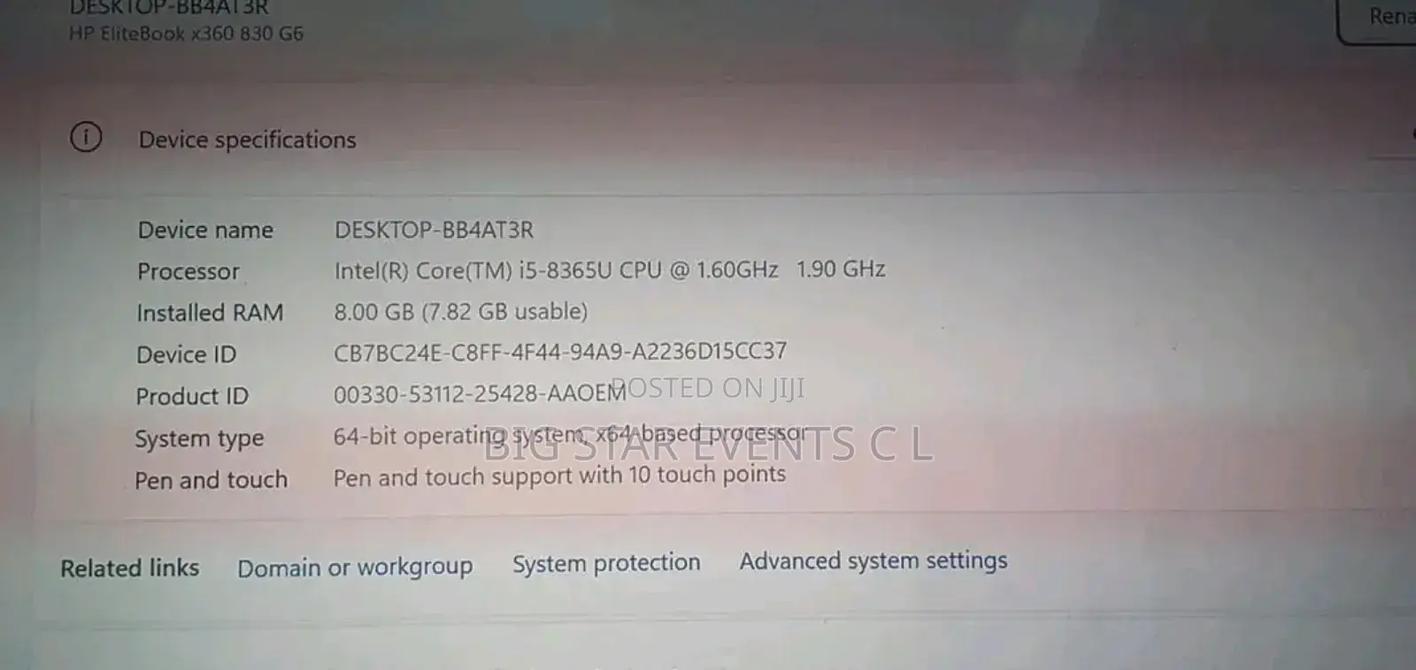 Laptop HP EliteBook 830 G6 16GB Intel Core I5 SSD 256GB