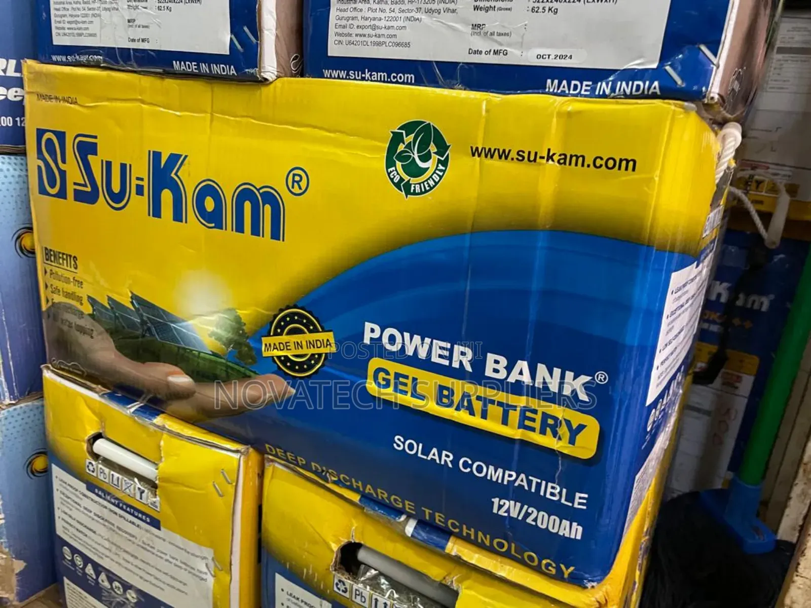 200ah Su-Kam Gel Solar Power Battery Fekb