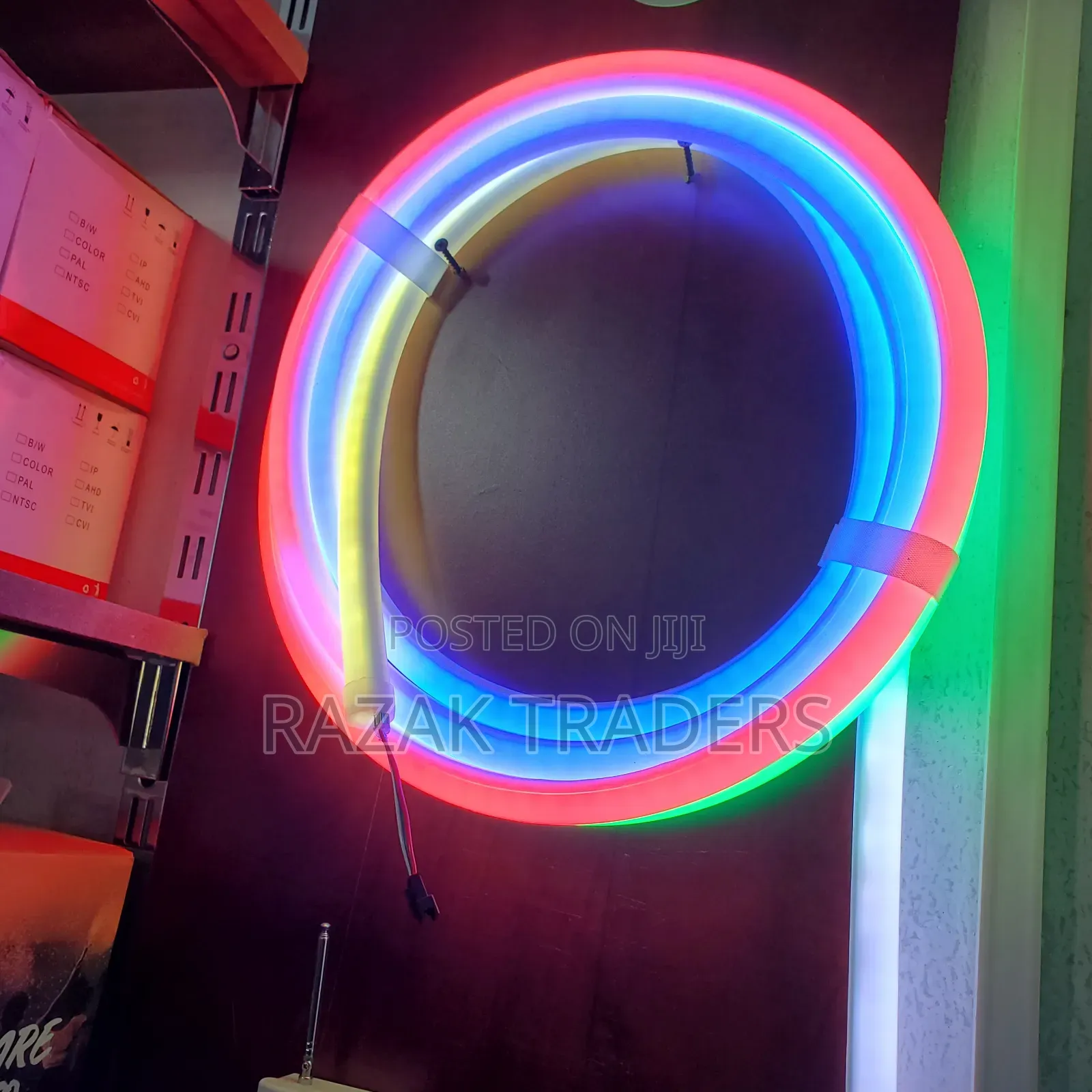 Rgb360 Degree Round Reticulate Chasing Color Neon Flexible