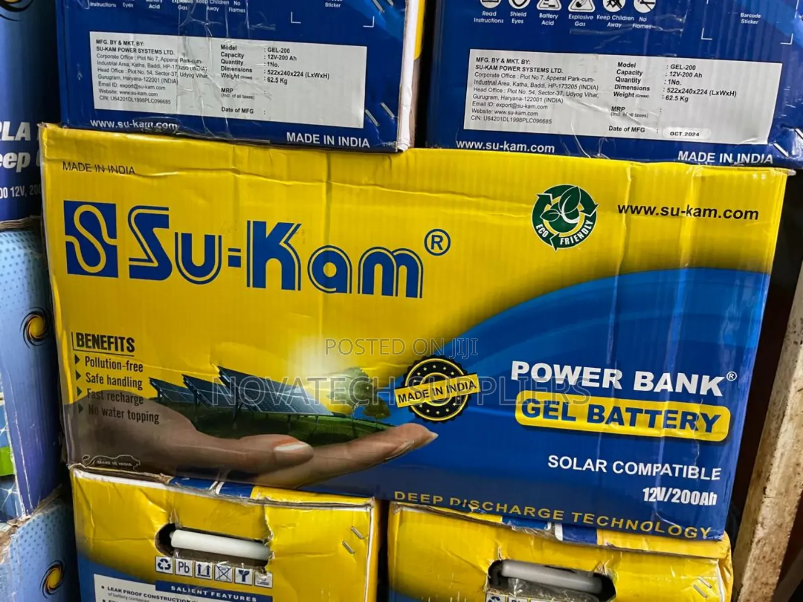 200ah Su-Kam Power Bank Gel Solar Battery Kaik