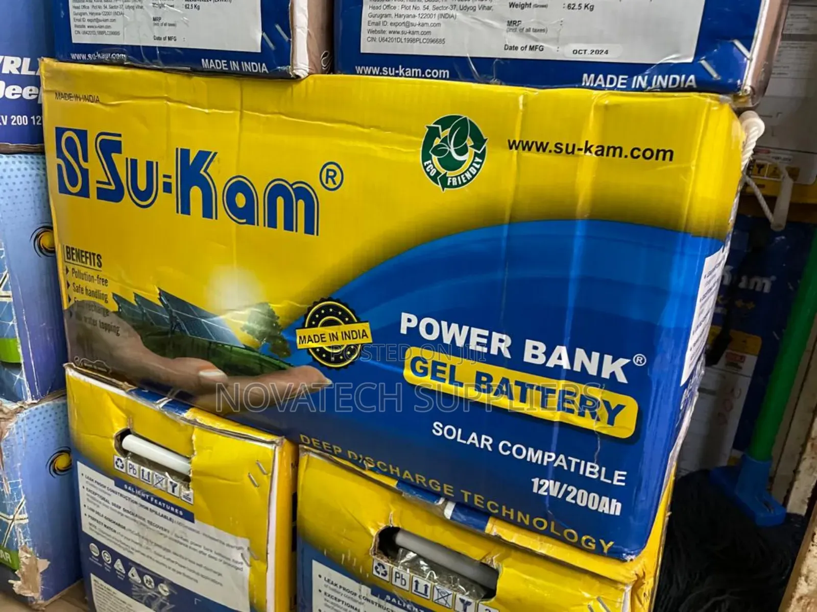 200ah Original Su-Kam Gel Solar Power Battery Zakm