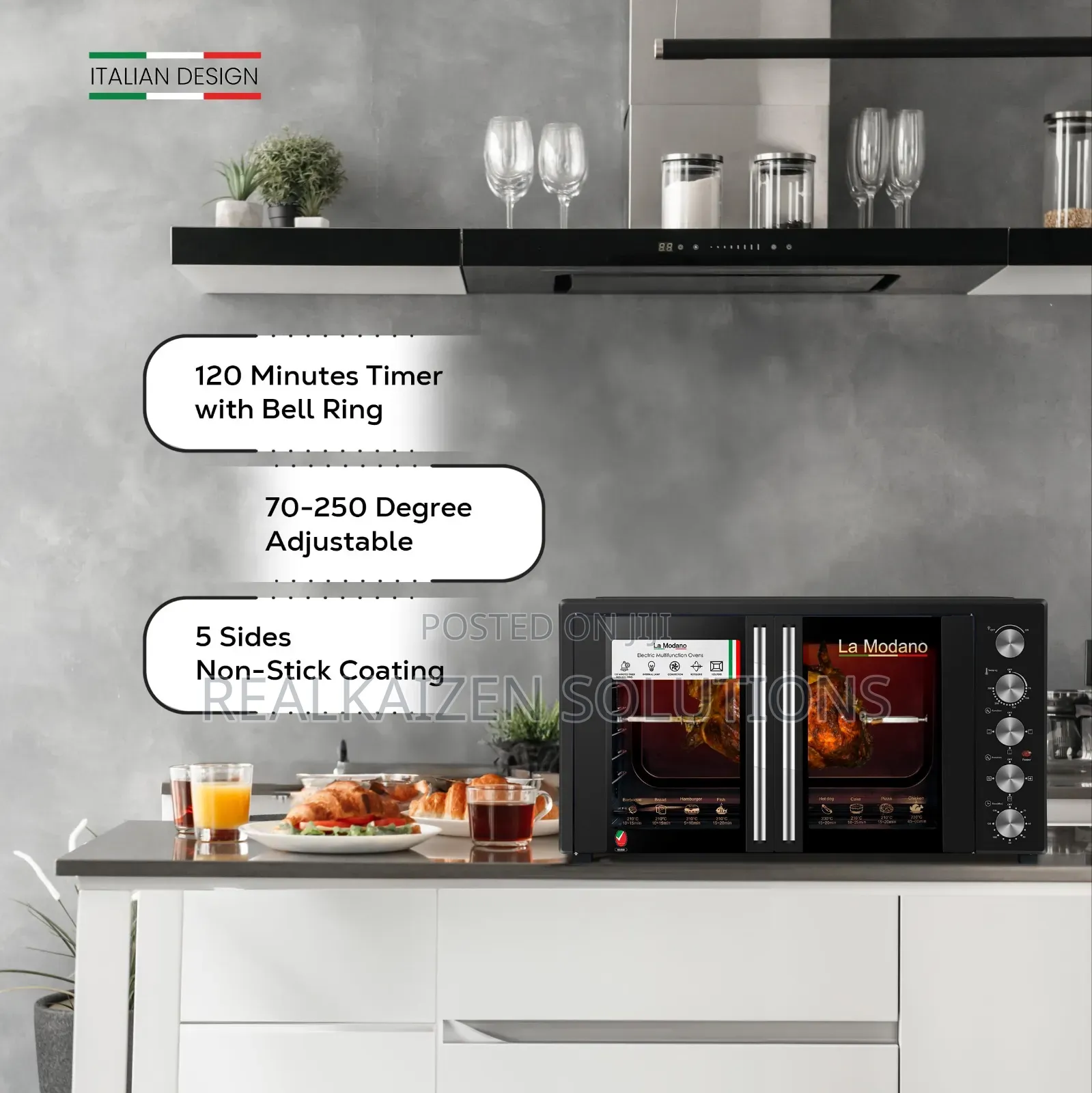 La Modano 120l Electric Oven| 2 Door| Convection| Rotisserie