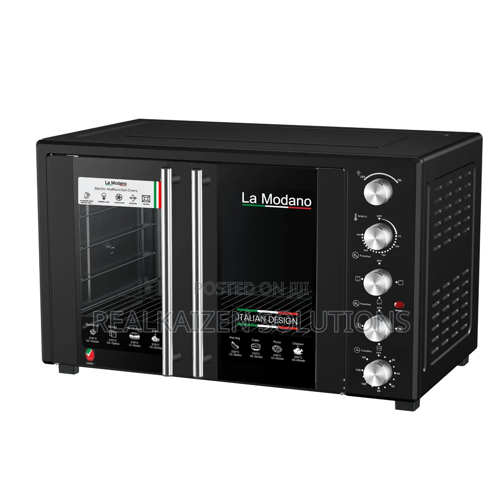 La Modano 120l Electric Oven| 2 Door| Convection| Rotisserie