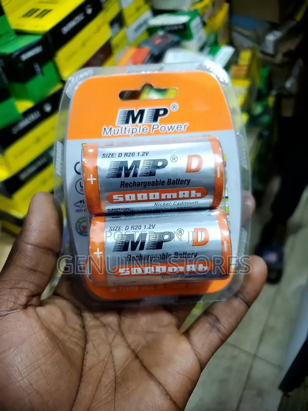 Mp Rechargeable Batteries of 5000mah./ 1.2v