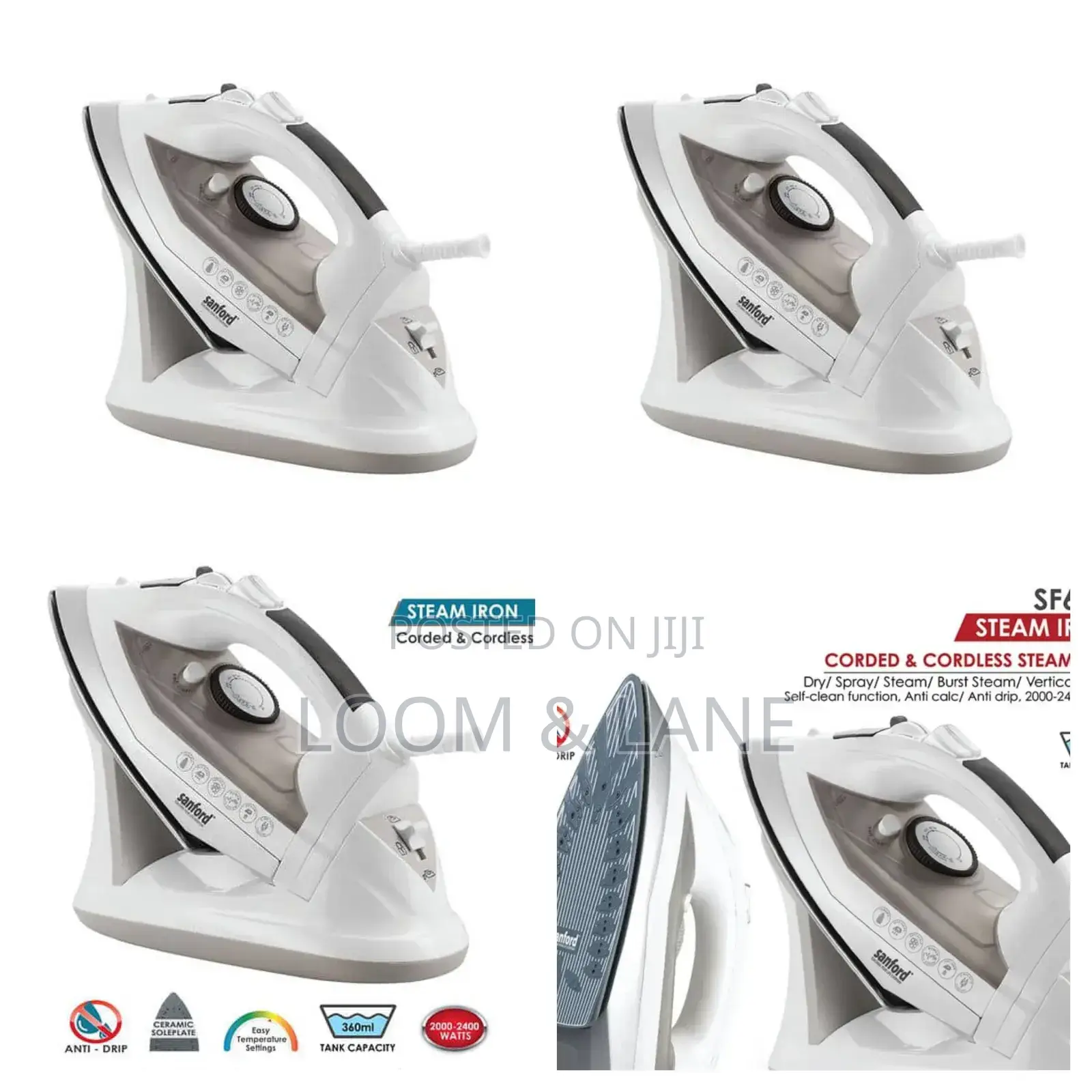 Quality Sanford Cord and Cordless Steam Iron