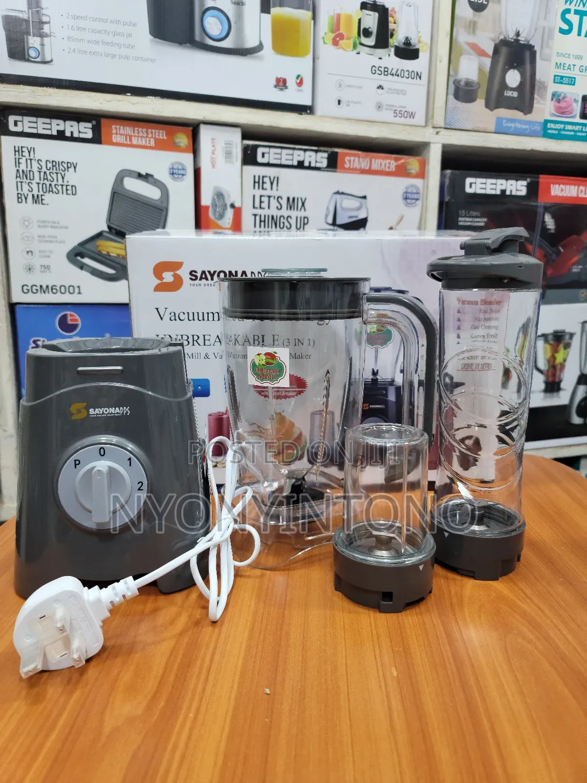 Sayona 3in1high Quality Juiceblender,Smoothie Bottle,Grinder