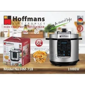 Photo - Hoffmans Electric Pressure Cooker 6l Fast Cooking