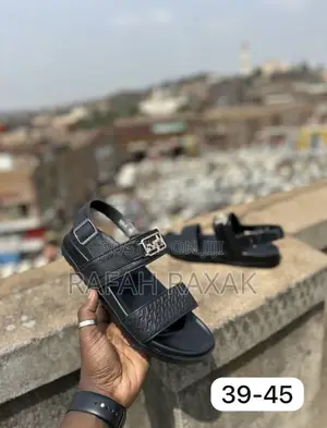Original Luxury Hermes Ankle Strap Leather Sandals
