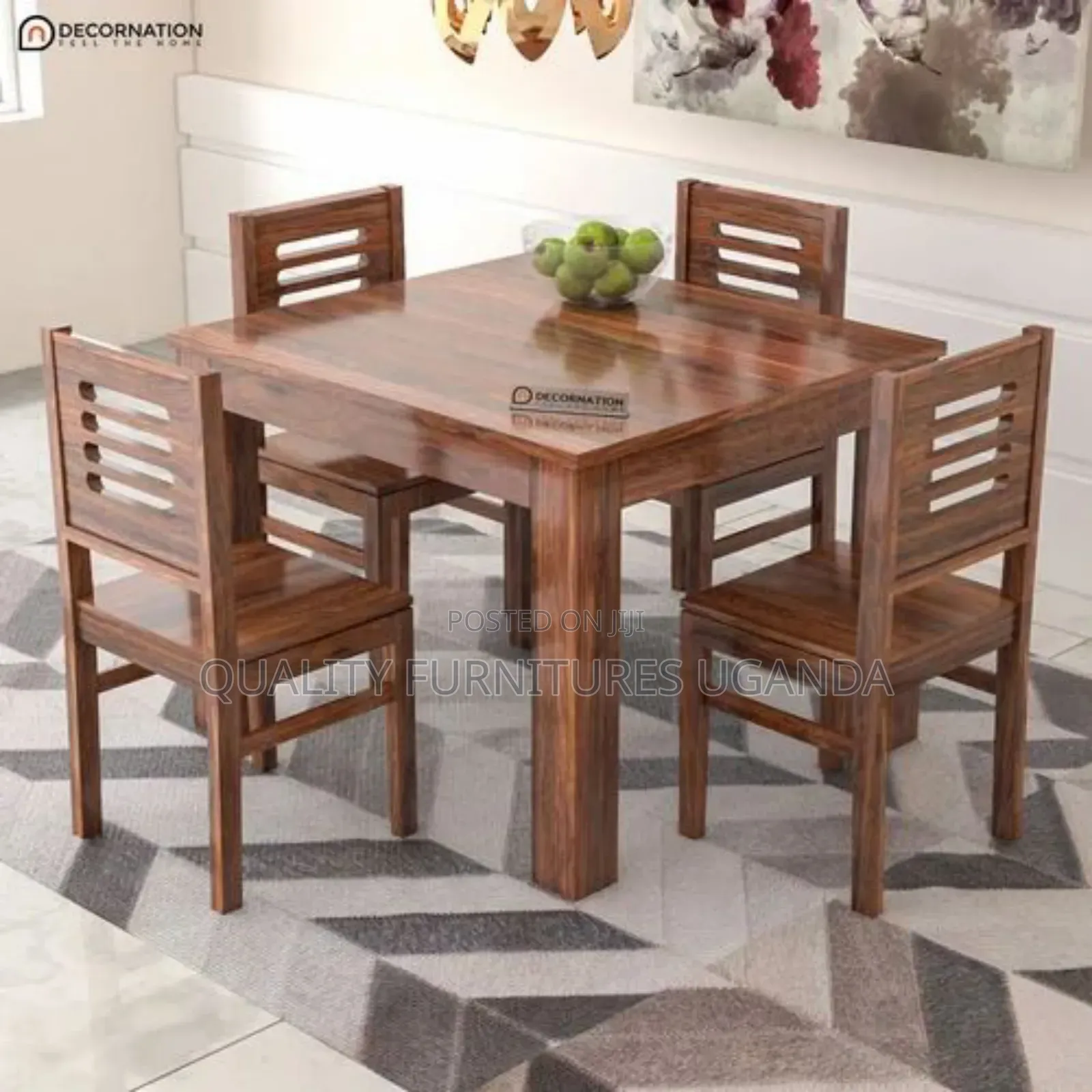 Small Natural Wooden Dinning Table