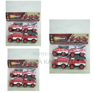 Fire Trucks 4 Pieces Red