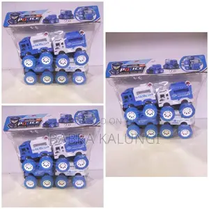 Police Inertia Truck Set of Four