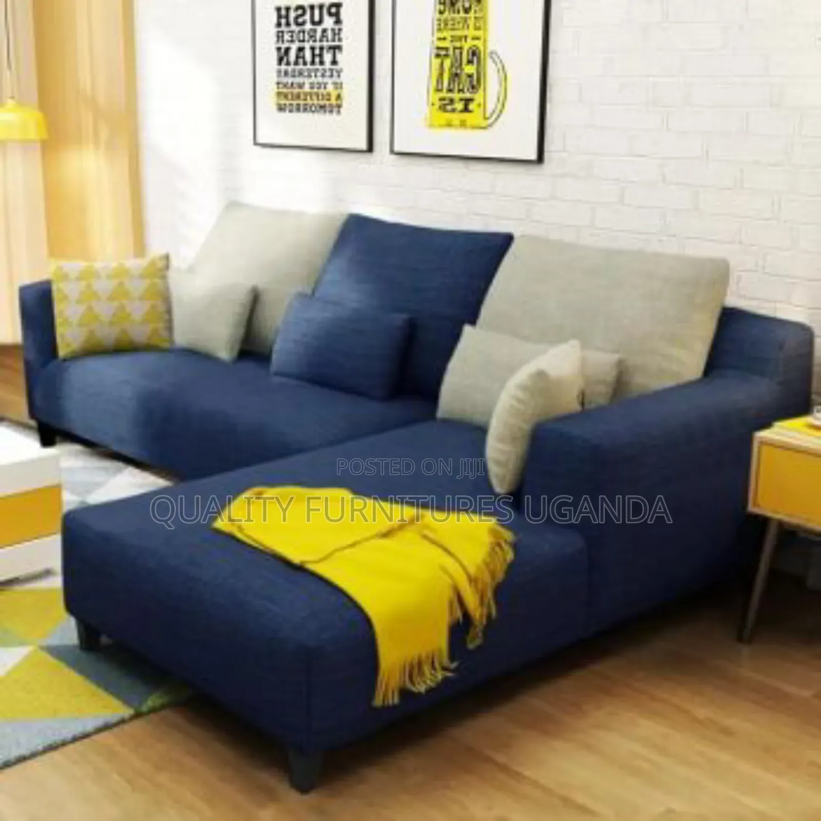 Mixed Blue Sofa Bed