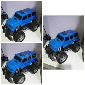 Remote-Controlled Toy Car With Large Tires Truck or Jeep