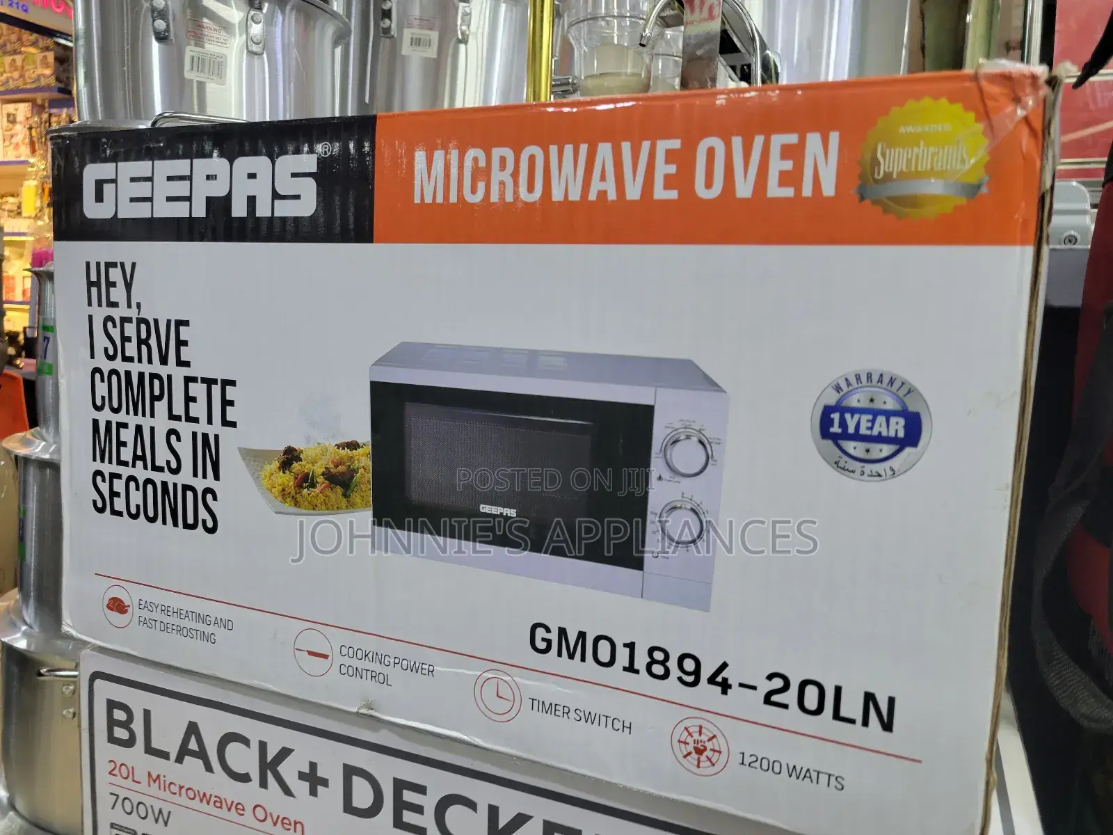 Geepas Original Microwave Oven Manual 20l Timer Switch