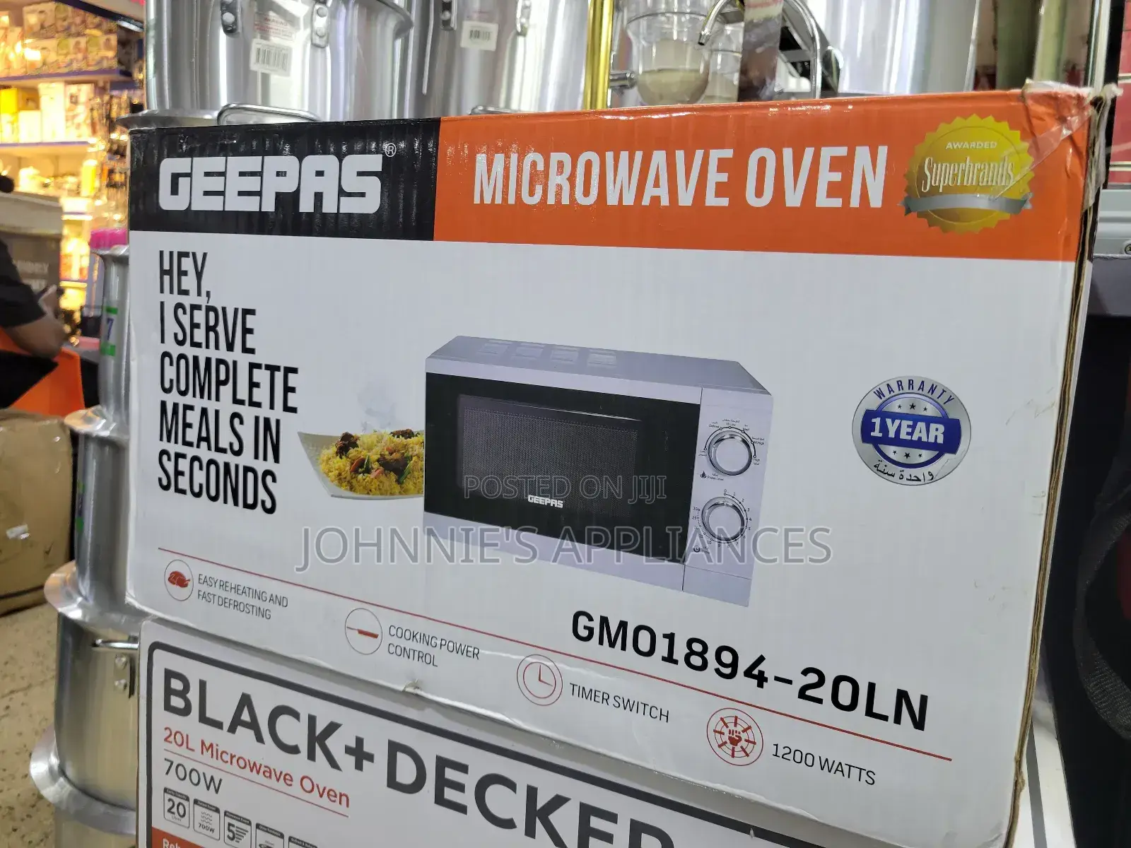 Geepas Original Microwave Oven Manual 20l Timer Switch