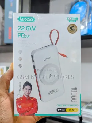 New Kubala 10000mah 22.5w Magnetic Wireless/Wired Power Bank