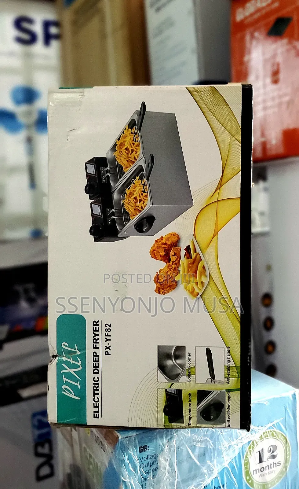 Pixel Double Deep Fryer - 2000w X 2, 220-240v, 3+3l Capacity