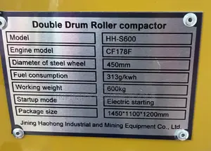 Double Drum Roller Compactor