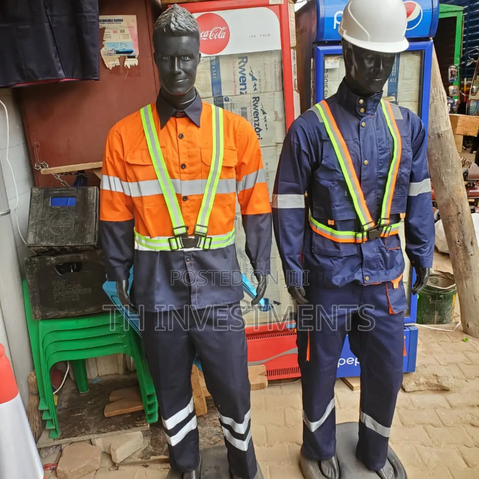 Loose Fit Coveralls Cotton Work Overalls Jacket & Pants