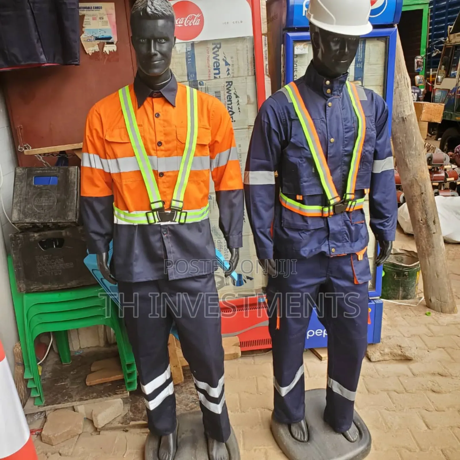 Loose Fit Coveralls Cotton Work Overalls Jacket & Pants