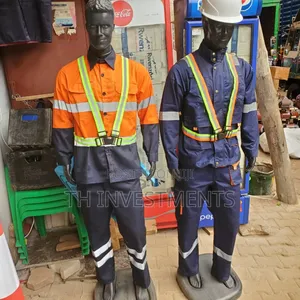 Loose Fit Coveralls Cotton Work Overalls Jacket & Pants